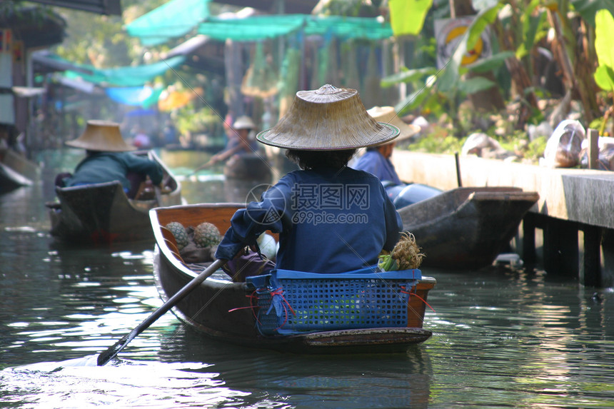 浮动市场旅游旅行小贩女士水果食物该死销售量景点图片