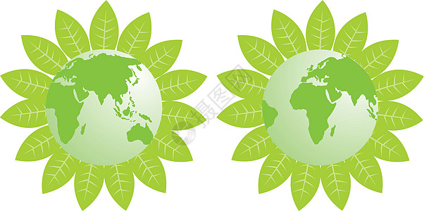 绿色地球-亚洲和非洲图片