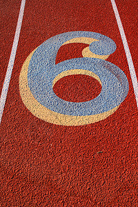 跑道上六号黄色赛跑速度赛跑者短跑竞赛运动员数字竞争赛车图片
