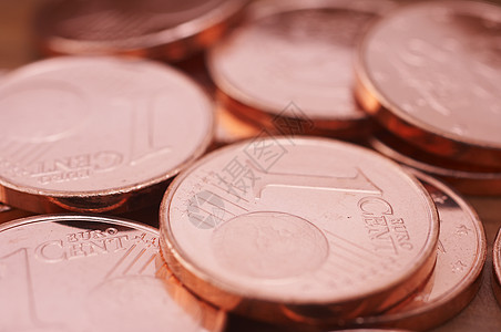 欧元分联盟货币硬币图片