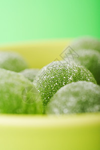 绿色果浆球零食水果饮食甜心育肥脂肪甜点糖果食物口味图片