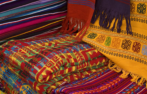 危地马拉色彩多彩的玛雅人制造业背景
