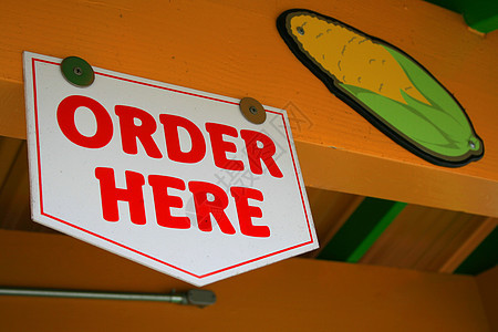 在此排序 签名店铺注意力红色字母命令餐厅咖啡店背景图片