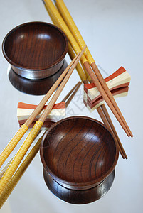 中国筷子静物文化食物盘子厨房木头工具传统背景图片