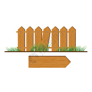 木林围栏建造螺丝栅栏公园植物问候语插图院子草地木头图片