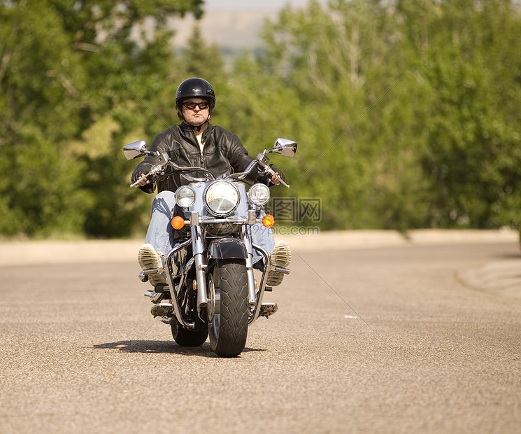 自行车骑士街道反射皮革旅行自由传奇摩托车太阳晴天图片