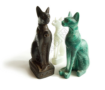 石石埃及猫法老纪念品孔雀石象形塑像雕刻文字雕像雕塑背景图片