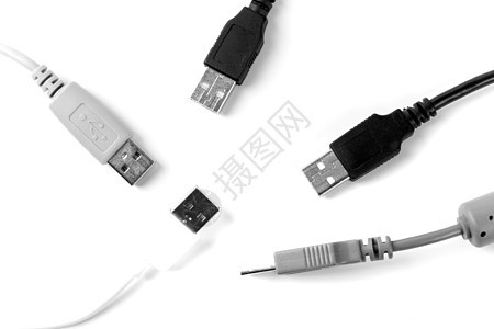 一些usb 电缆速度金属工作电脑技术剪裁绳索火线电气图片