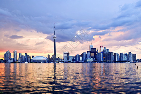 加拿大海滨多伦多天线城市建筑商业反射建筑学风景港口景观天际中心背景