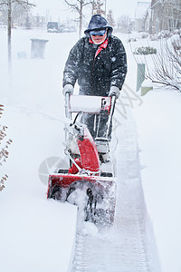 吹雪者邻里工作男性天气机器引擎发动机风暴人行道冷冻图片