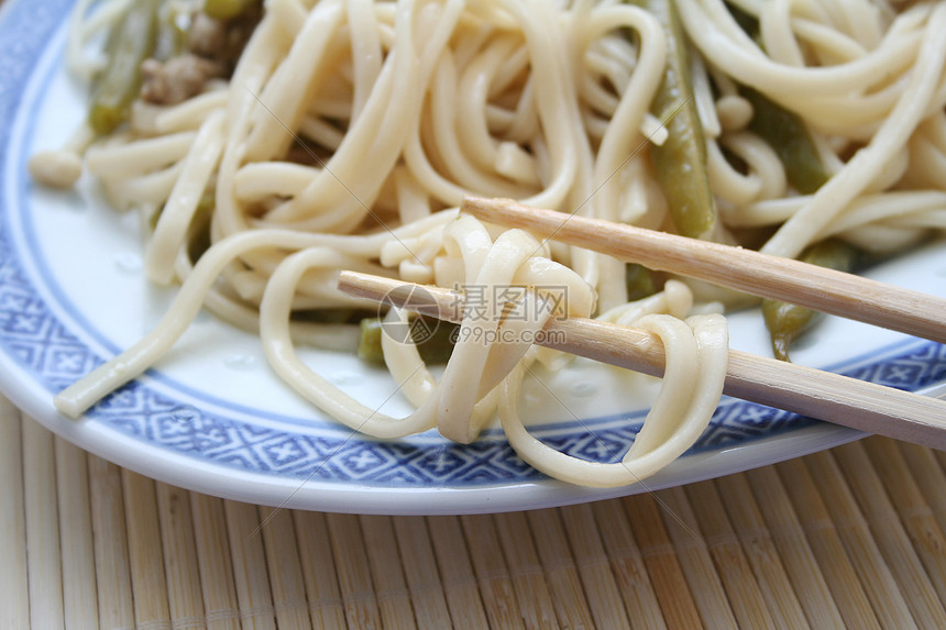 日本料理面条食物午餐筷子图片