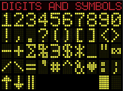 符号和数字 矩阵图片
