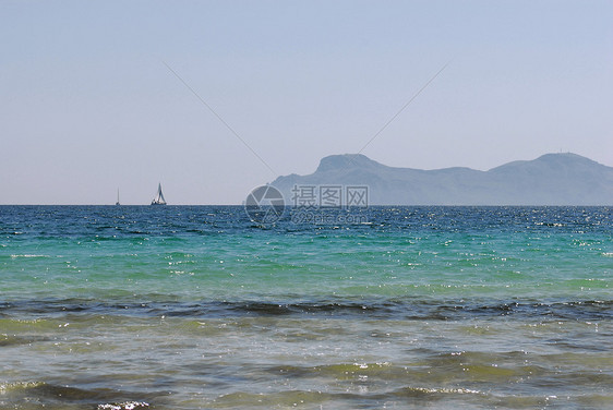 海滩沙滩旅行天气天堂享受晴天天空全景异国情调假日图片