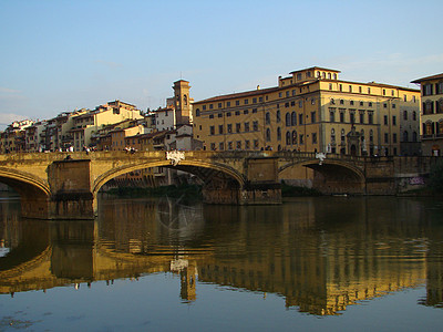 佛罗伦萨的阿诺河建筑学旅行镜子建筑物世界历史文化艺术地标旅游图片