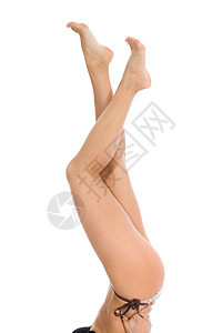 女性双腿手指温泉脚跟身体女士踝骨足疗女孩图片