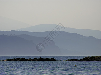 蓝色景观城市旅游热带游客自由旅行风景海滩太阳日落图片