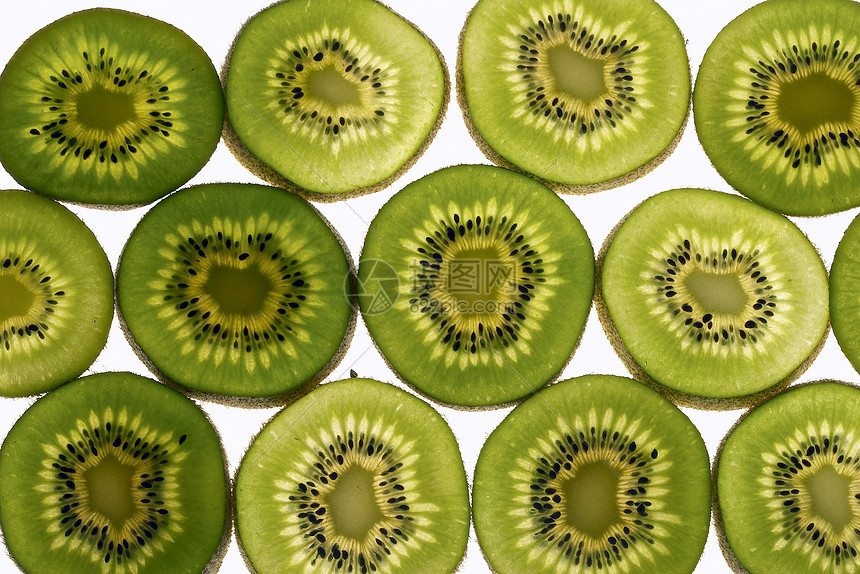 猕猴桃背景水果绿色营养食物奇异果种子图片