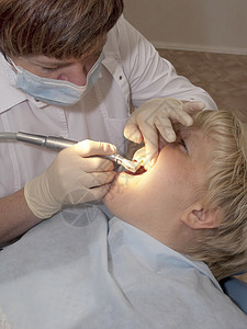 在口腔学家的内阁里接待综合诊所牙医医生治疗牙科患者健康注射图片