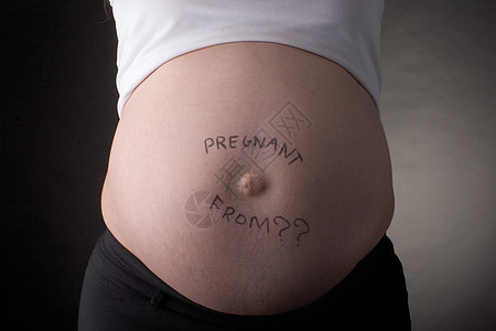 腹部怀孕图片