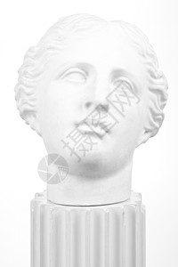 古老的异常希腊石雕塑艺术柱子石膏雕像纪念碑石头吉卜赛人黑与白古董白色图片