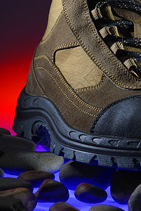 冒险靴子耐用性远足衣服工人店铺岩石脚趾职业安全皮革图片