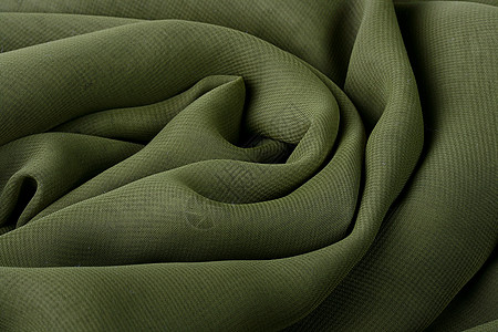 深绿色绿织物亚麻床单黑暗棕色奢华衣服帆布棉布材料图片