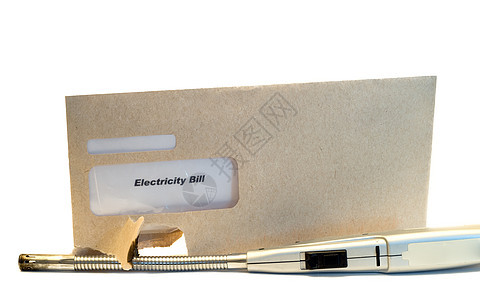 电机法案打火机信封白色烧伤气体债务电气活力背景图片