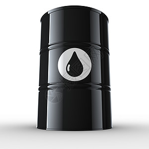 油桶桶白色渲染活力化学品计算机黑色燃料化石图片
