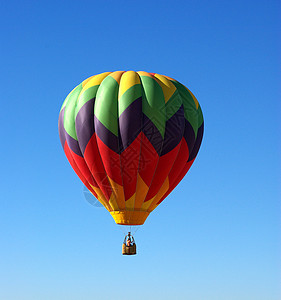 热气球和清空天空飞行购物车图片