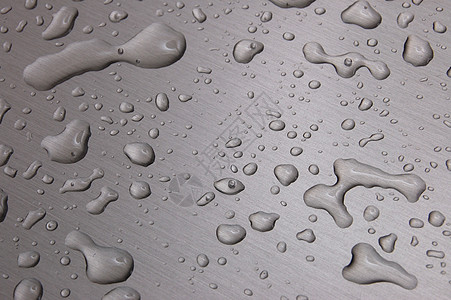 金属表面的水滴雨滴合金飞溅汽车飞沫下雨墙纸玻璃宏观火花背景图片