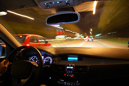 夜间驾车 汽车行驶街道运动夜生活速度交通红绿灯生活隧道行动窗户背景图片