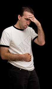 生病的男子流感男性症状医疗疼痛成人发烧传染性痛苦疾病图片