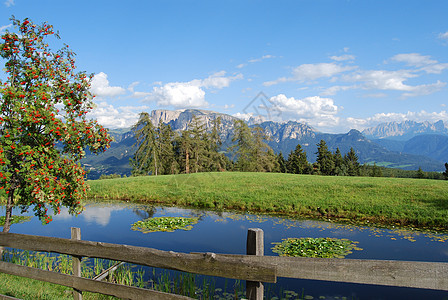 山区湖镜子风景晴天蓝色反射全景登山冰川天空生态图片