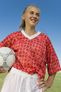 穿制服的青少年足球运动员图片