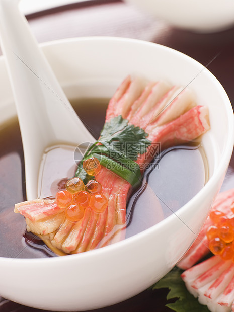 用雪蟹棍清汤美食井仓寿司大石须弥鲑鱼子鱼卵食物鱼子食品图片