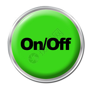 打开特写按钮控制力量绿色插图工作圆形开关行动图片