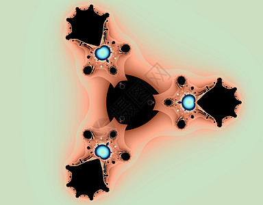 摘要分形外星人粉色绿色想像力插图艺术背景图片