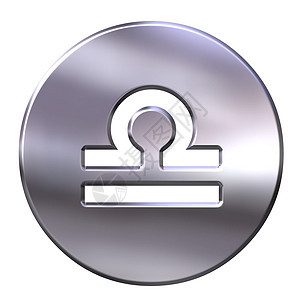 天秤艺术金属按钮圆形插图反射圆圈八字图片