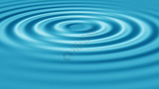 水池塘蓝色圆圈绿色液体涟漪海洋图片