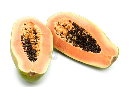 木瓜水果种子营养热带食物背景图片