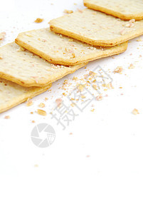 一系列长方形奶酪饼干矩形早餐小吃白色饮食命令谷物炒作黄油美食图片