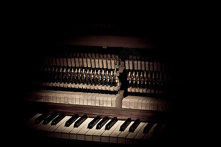 钢琴旋律工具音乐细绳钥匙背景图片