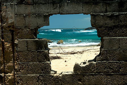 和波多黎各的热带海湾海岸线假期游客制作人海浪洞穴摄影蓝色图片