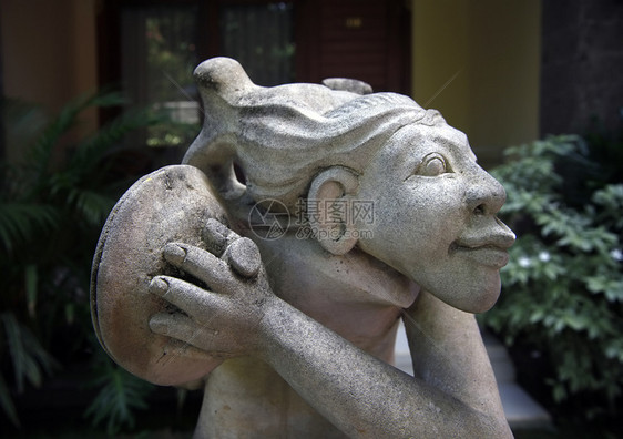 印尼雕塑石头上帝宗教文化旅游雕像旅行图片