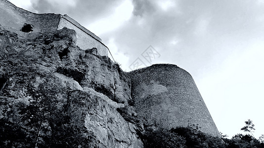 胡亨内芬城堡残骸黑暗时代贵族斗争东容堡垒建筑学建筑石头骑士图片