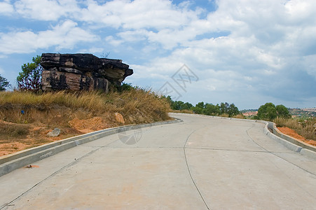 废弃道路孤独旅行农村车道田园路线驾驶街道沥青风景图片