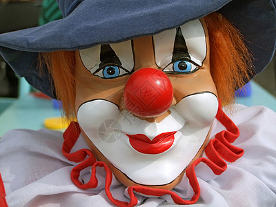 小丑艺术眼睛工艺玩具娃娃微笑马戏团鼻子塑像手工图片