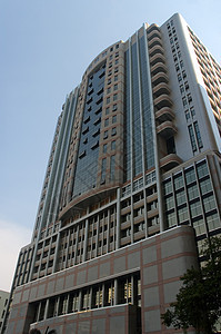 摩天大楼银行公司窗户玻璃景观蓝色商业城市办公楼城市生活图片