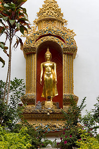 金金芽文化佛教徒冥想雕塑禅意寺庙沉思宗教精神雕像图片