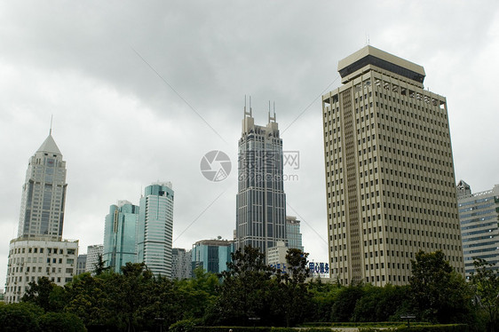 上海人民广场的摩天大楼中心建筑酒店城市建筑学景观办公室图片